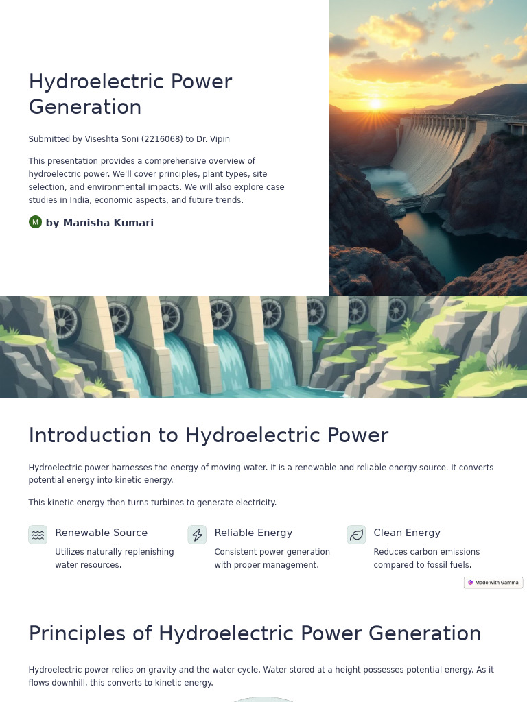 Overview of Hydroelectric Power | PDF | Hydroelectricity | Electricity ...