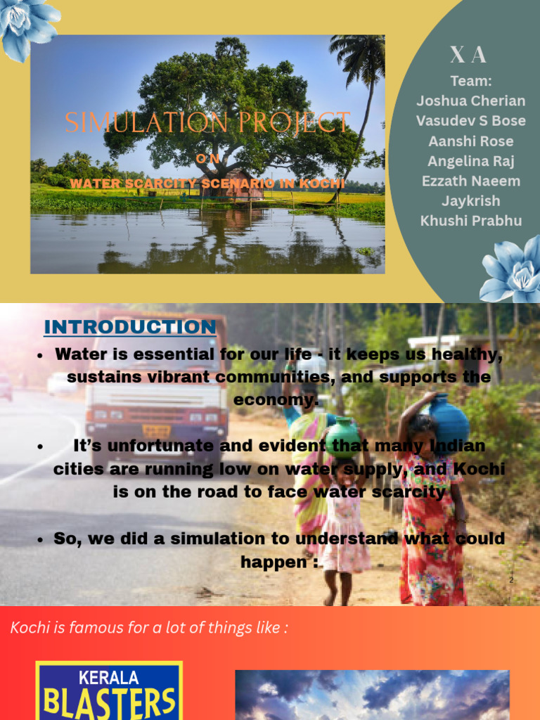 Kochi Water Scarcity Simulation Report | PDF | Water Scarcity | Water