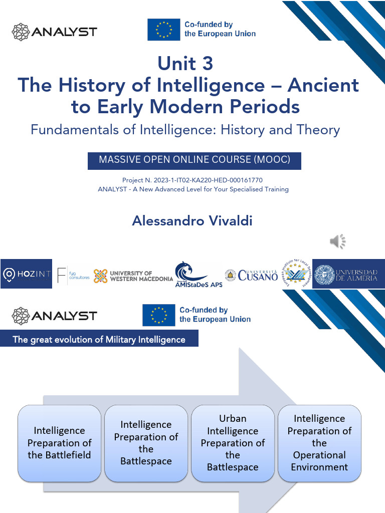 History of Intelligence: Ancient to Modern | PDF | Espionage | Signals ...
