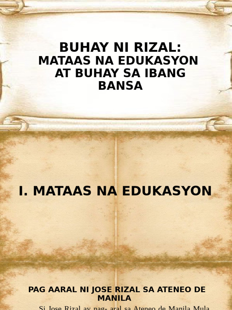 Mataas Na Edukasyon1 | PDF
