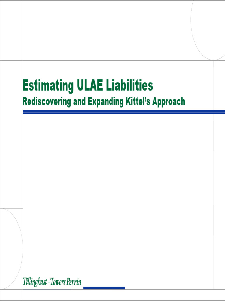 ULAE Liability Estimation Methods | PDF | Applied Mathematics