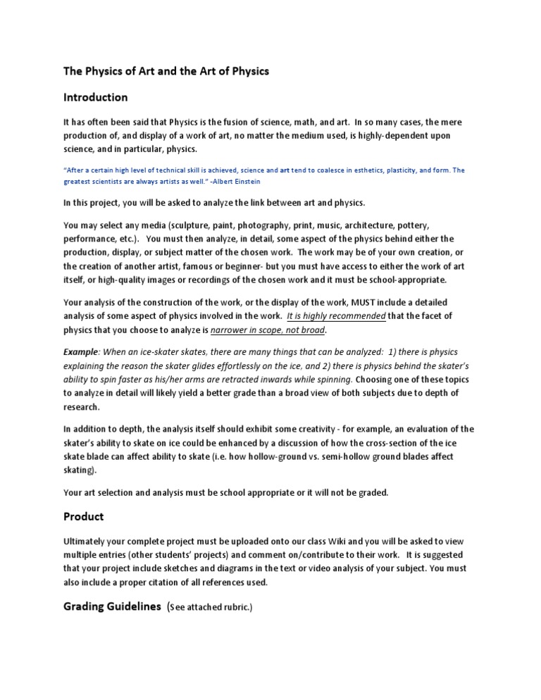 The Physics of Art and The Art of Physics PDF Physics Science