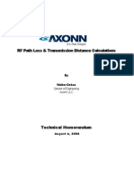Path Loss & Transmission Distance Calculations