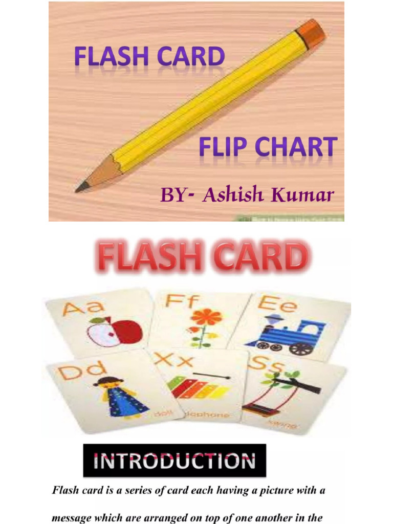 Flashcards and Flip Chart | PDF