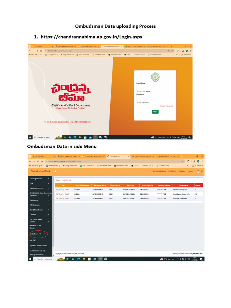 Ombudsman Data Uploading Process Model | PDF | Insurance | Business Law