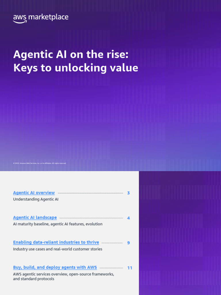 AWS Agentic AI Marketplace Insights | PDF | Amazon Web Services ...