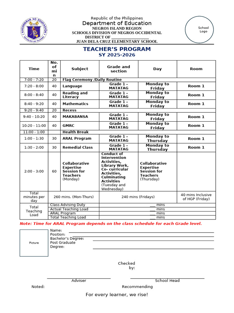 Teachers Program | PDF | Learning
