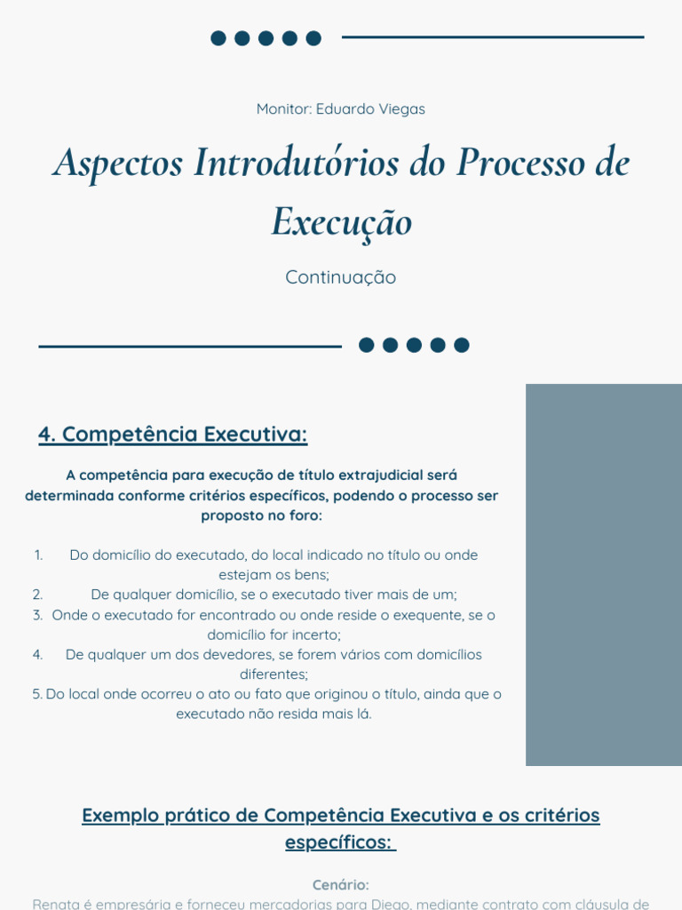 Aspectos Introdutórios Do Processo de Execução | PDF | Litisconsórcio ...