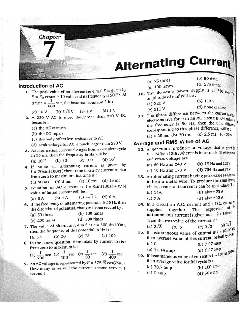 Average and Rms Value of Ac | PDF