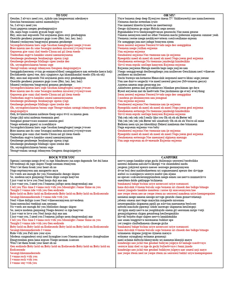 Seventeen Lyrics: Love and Connection | PDF