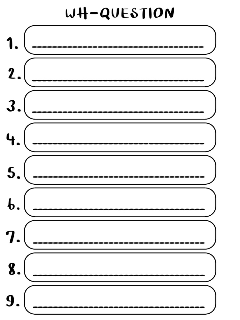 Understanding WH-Questions Explained | PDF