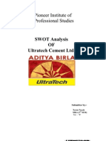 Swot Analysis of Ultratech Cement Limited