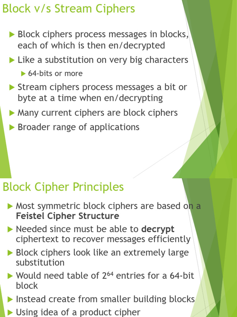 Block vs Stream Ciphers Explained | PDF | Applied Mathematics ...