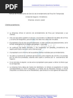Carta de presentación de Inmobiliaria Caracol 