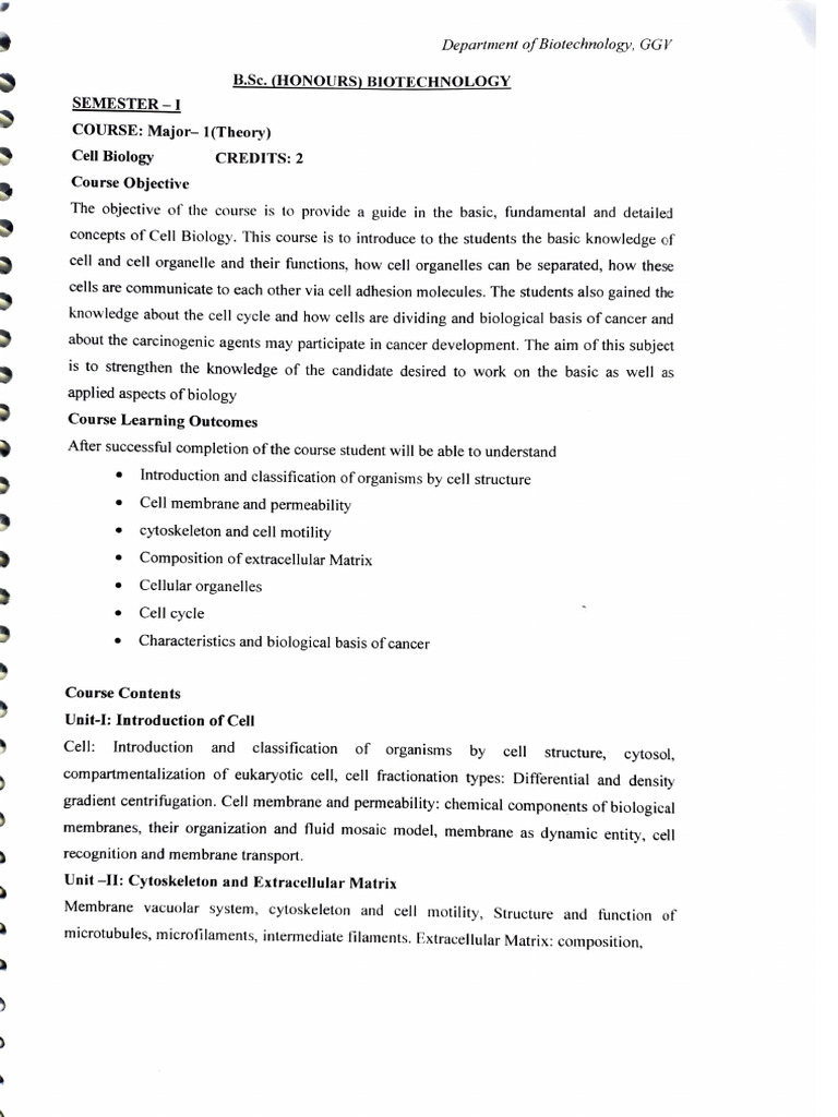 Introduction to Cell Biology Concepts | PDF | Cell (Biology) | Cell ...