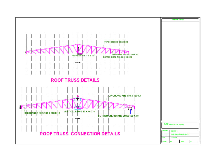 Roof Truss Details and Connections | PDF
