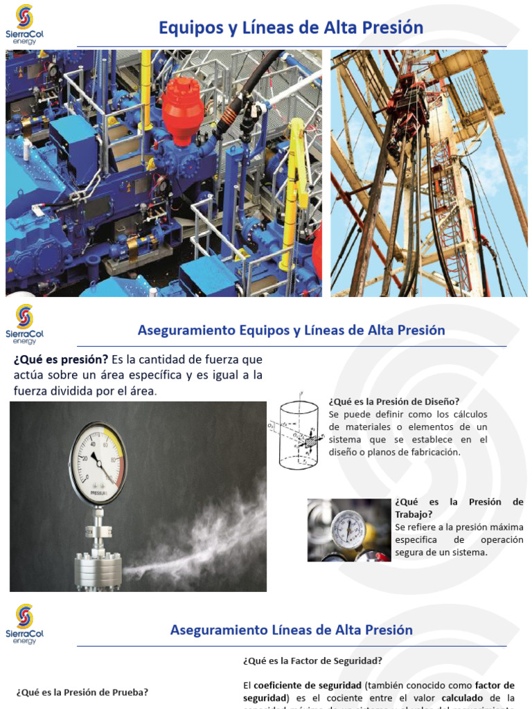 Aseguramiento de Equipos de Alta Presión | PDF | Presión | Ingeniería