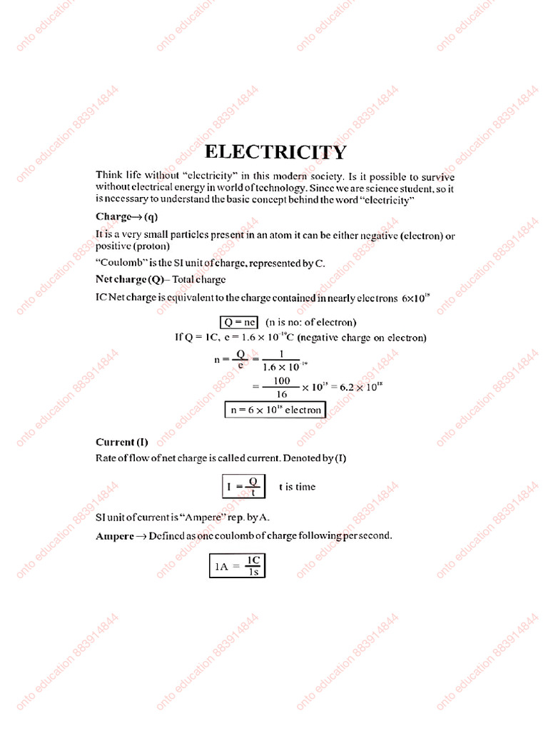 Electricity | PDF