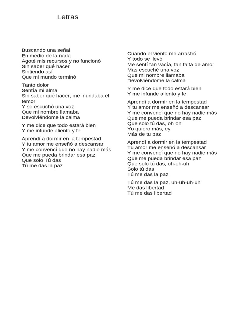 Encuentra paz en la tempestad | PDF