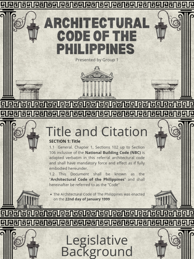 Architectural Code of the Philippines | PDF | Building | Regulatory ...