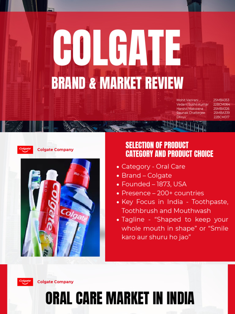 Colgate's Market Leadership in India | PDF | Pricing | Oral Hygiene