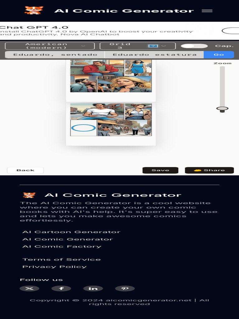 AI Comic Generator Playground | PDF