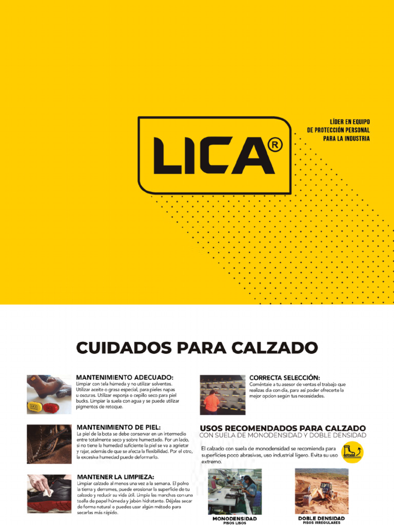 Catálogo de Calzado Lica | PDF | Casco | Materiales