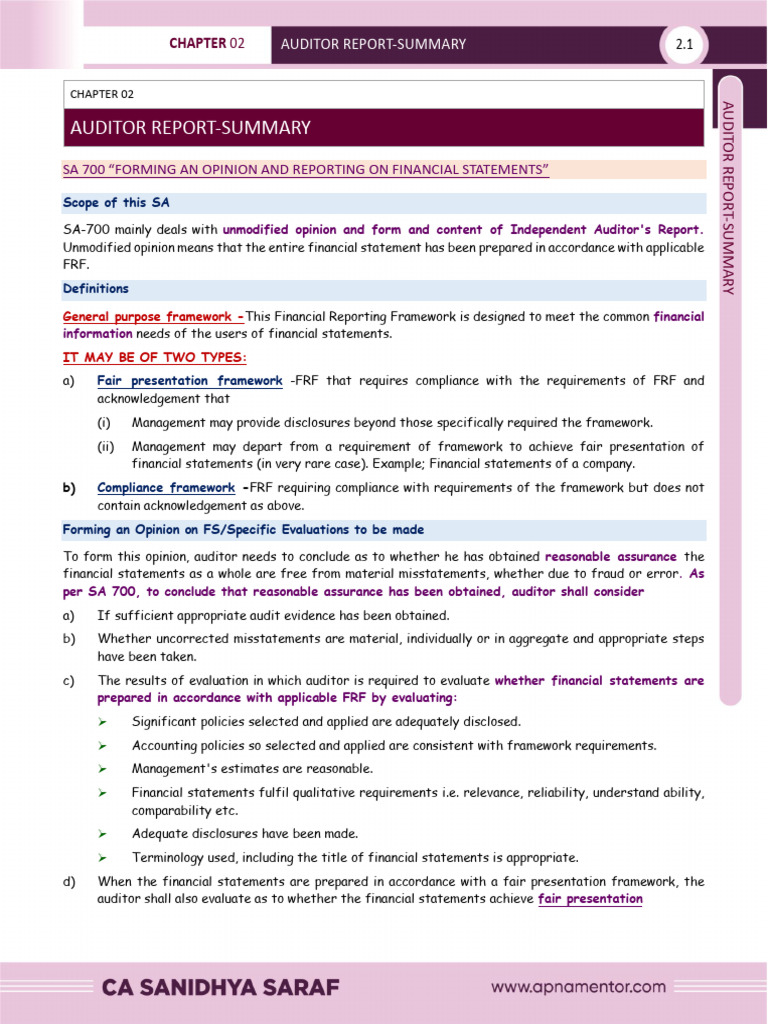 002 Chapter 02 Audit Report - ND | PDF | Auditor's Report | Audit