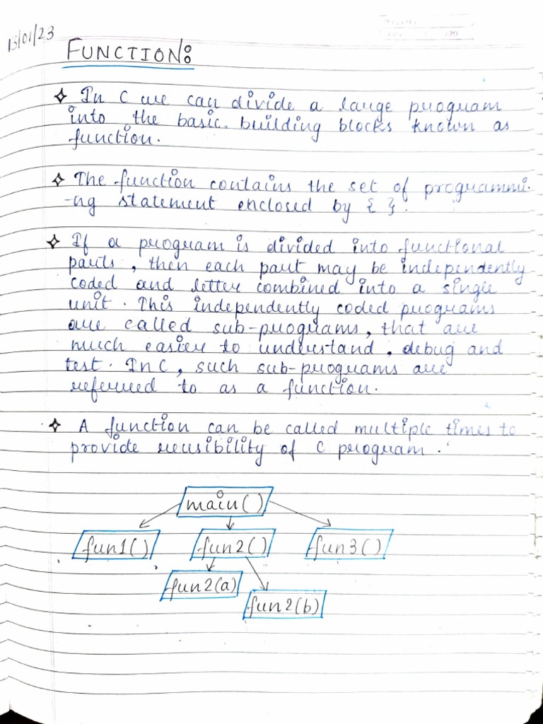 Unit 4 Function Notes | PDF