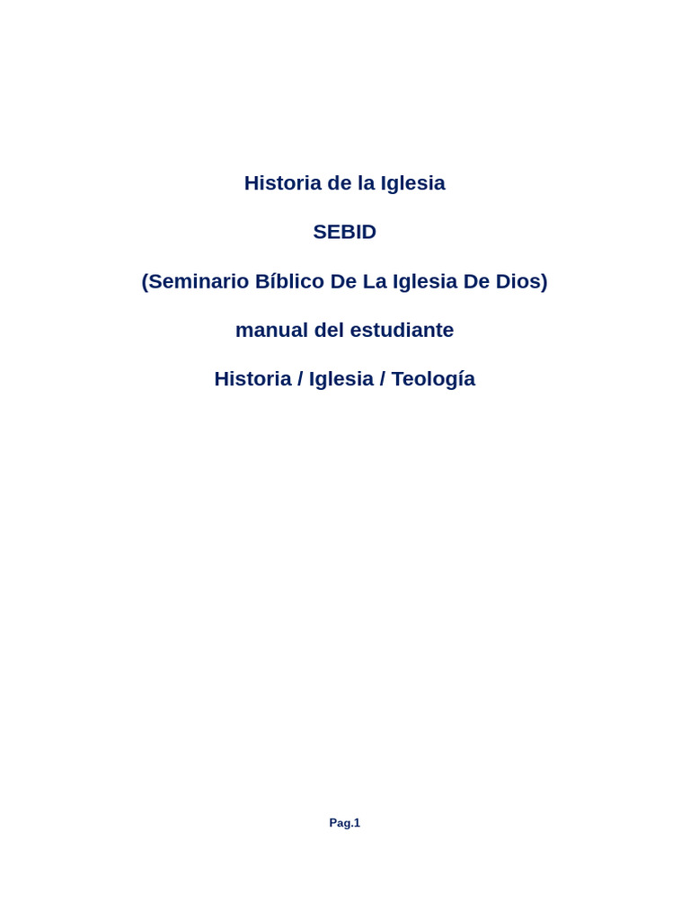 Libro Historia de La Iglesia 2 | PDF | protestantismo | Iglesia cristiana