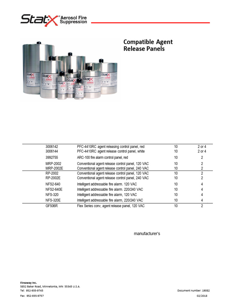 19082.3 DS Panel Compatibility List 2018 | PDF | Fires | Safety