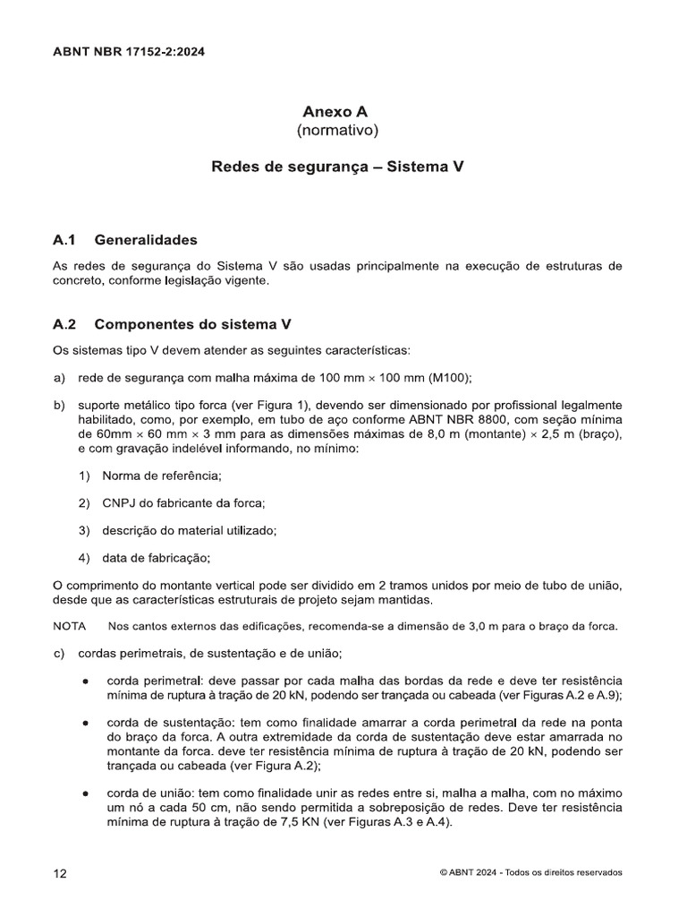 ABNT 17152-2 Redes de Seguranca - Apenas SLQA | PDF
