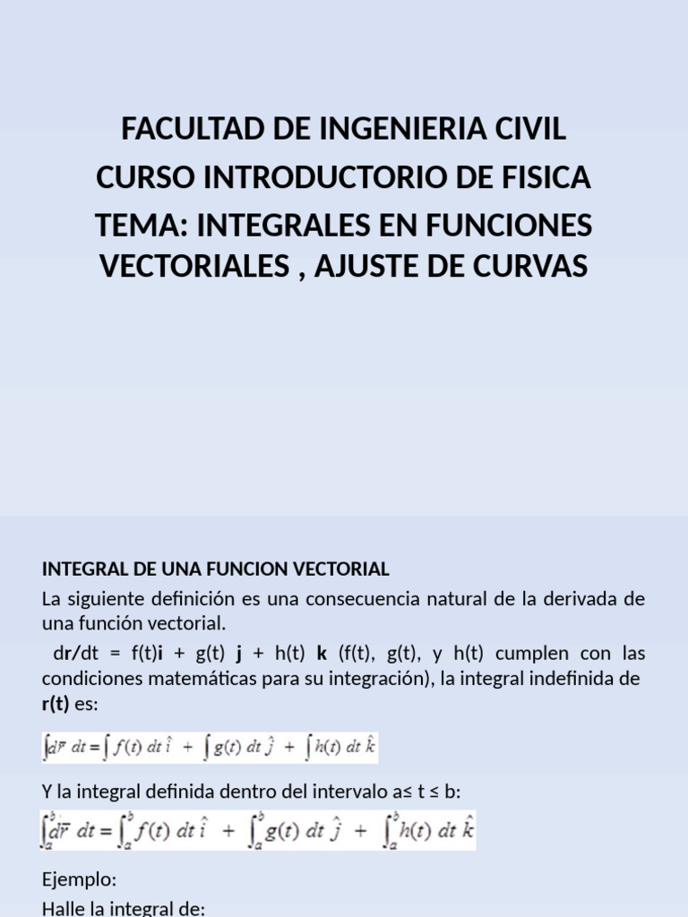 CLASE 4 Integración en Vectores | PDF | Integral | Aceleración