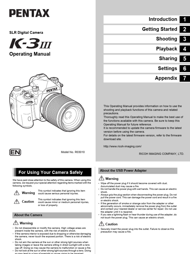 SLR Camera Operating Manual Guide | PDF | Camera | Live Preview
