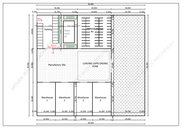 Factory Site Layout Overview | PDF | Building Materials | Composite ...