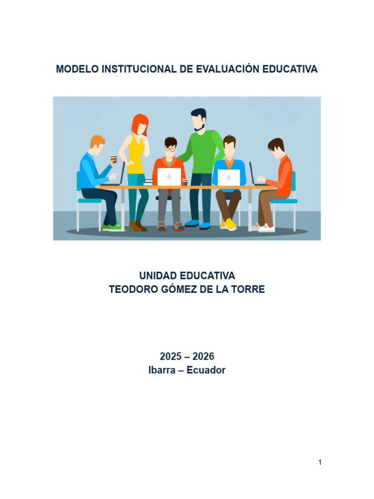 Modelo de Evaluación Educativa 2025-2026 | PDF | Evaluación | Plan de ...