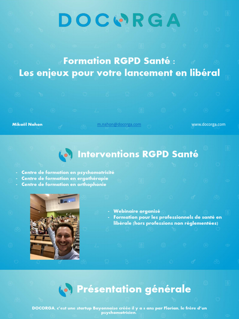 Formation RGPD Santé pour Libéraux | PDF | Professionnel de la santé ...