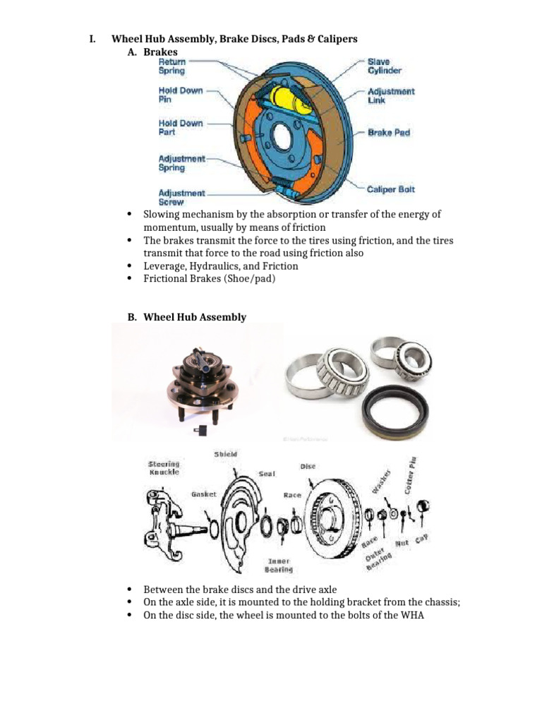 Brake and Suspension System Components | PDF | Brake | Steering