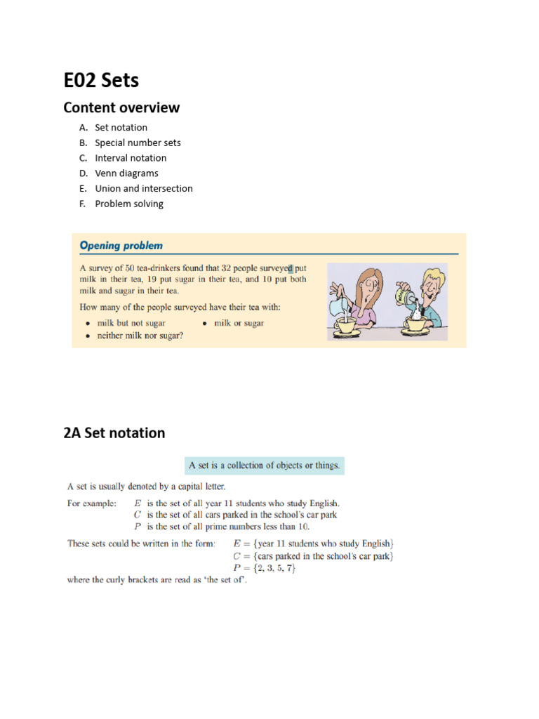 Comprehensive Guide to Set Notation | PDF