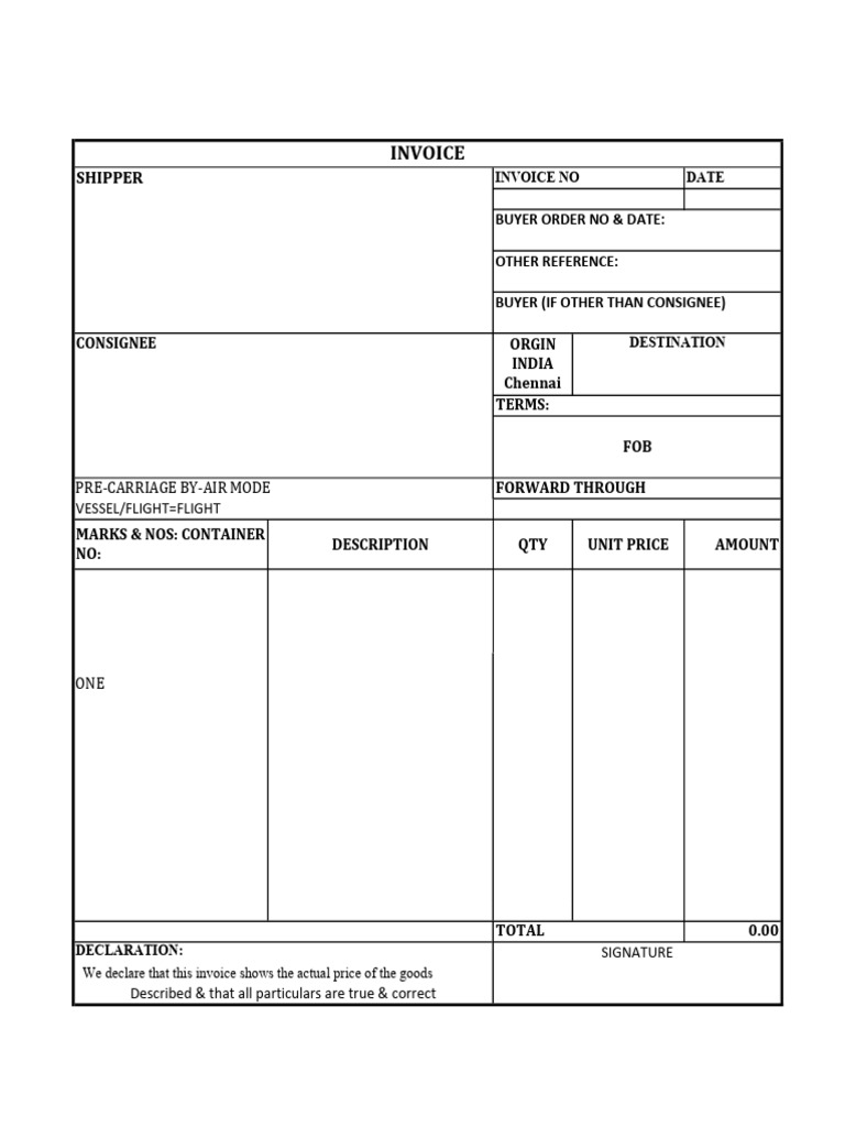 Format Invoice | PDF