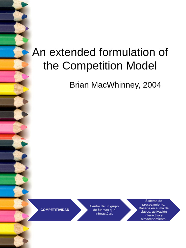 An Extended Formulation of The Competition Model 2 | PDF | Oración ...