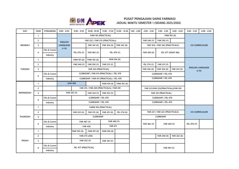 B Pharm 1st Sem Exam Schedule 2026 | PDF