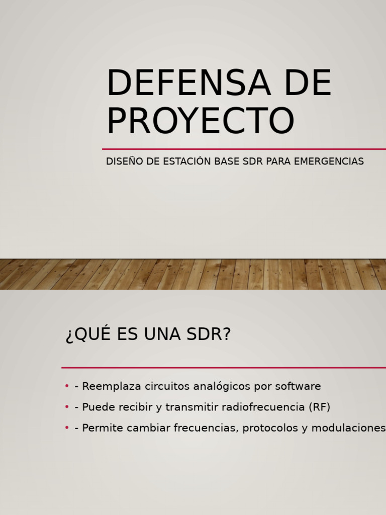 Estación Base SDR para Emergencias | PDF