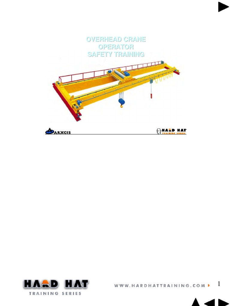 Overhead Crane Instructors Notes | PDF | Volume | Rope