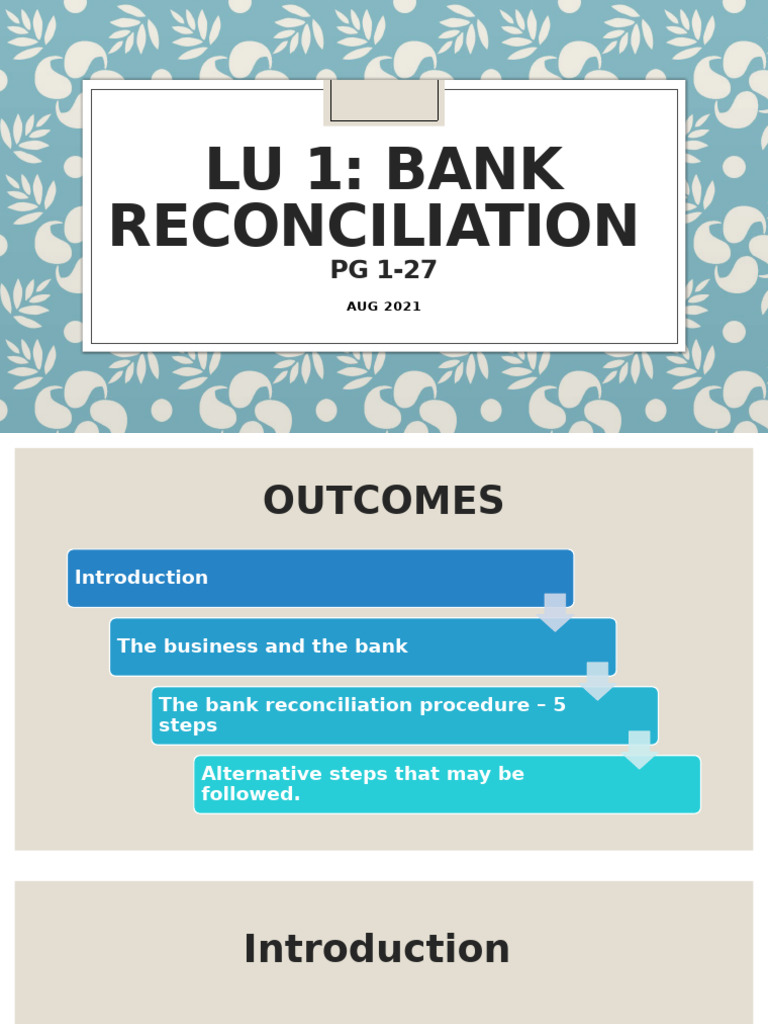 Bank Reconciliation Process Overview | PDF | Debits And Credits | Cheque