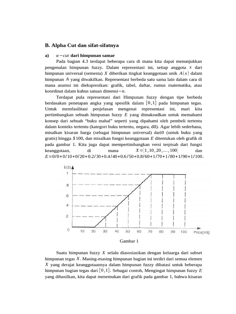 Sifat dan Representasi Alpha Cut | PDF