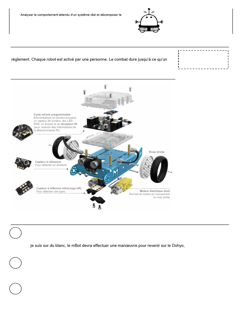 Défi du robot Sumo : Programmation et Stratégies | PDF | Programme ...