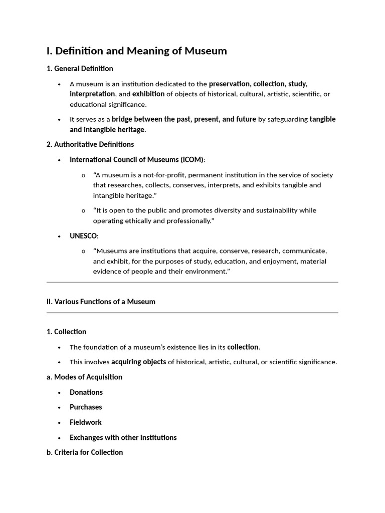 Understanding Museum Functions and History | PDF | Museology | Museum