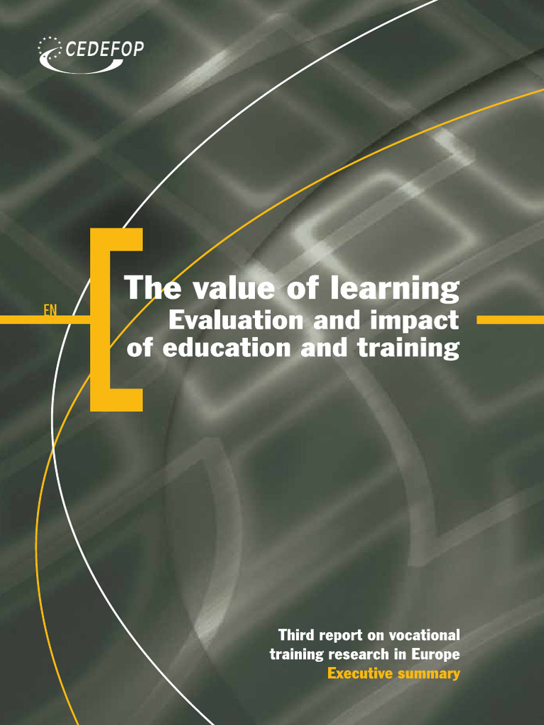 Evaluation of Education and Training Impact | PDF | Evaluation | Human ...