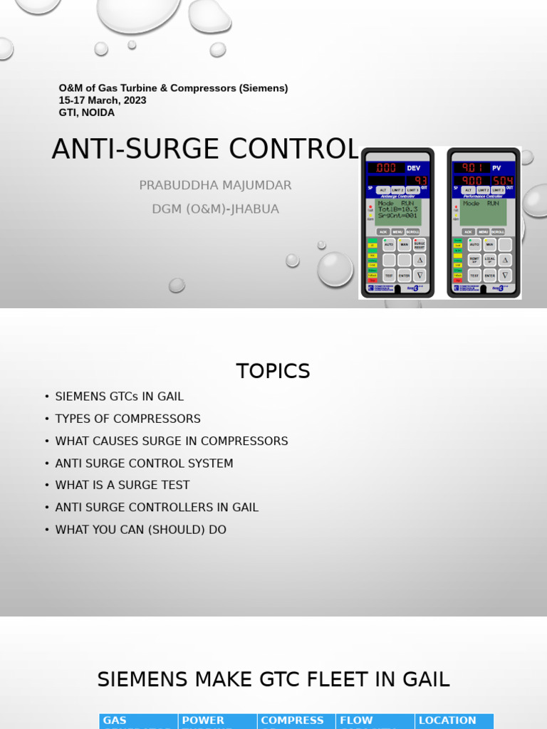 Anti-Surge Control in Compressors | PDF | Machines | Chemical Equipment